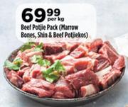 Beef Potjie Pack (Marrow Bones, Shim & Beef Potjikos)-Per Kg