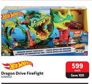 Hot Wheels Dragon Drive Fire Fight-Each