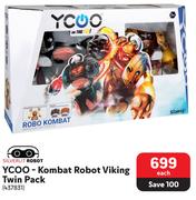 Silverlit Robot Ycoo Kombat Robot Viking Twin Pack-Each