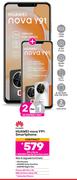 2 x Huawei Nova Y91 Smartphone-On 1.3GB Red Top Up Core More Data + On Promo 80