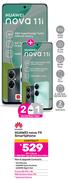 2 x Huawei Nova 11i Smartphone-On 1.3GB Red Top Up Core More Data + On Promo 80