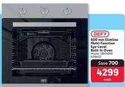 Defy 600mm Slimline Multi-Level Built-In Oven DBO486E 439432-Each