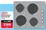 Defy 600mm Slimline Solid Plate Hob DHD 399 310468-Each