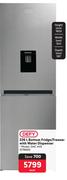 Defy 226Ltr Bottom Fridge/Freezer With Water Dispenser DAC449 379660-Each