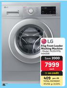 LG 9Kg Front Loader Washing Machine F4JVYP5L 454059-Each