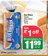 Blue Ribbon Classic White Sliced Bread-700g Per Loaf