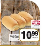 Country Value Mini Loaves-3s Per Pack