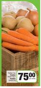 Spar Freshline Poatoes 3Kg, Onions 3Kg & Carrots 3Kg-Per Combo