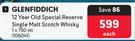Glenfiddich 12 Year Old Special Reserve Single Malt Scotch Whisky-750ml Each