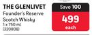 The Glenlivet Founder's Reserve Scotch Whisky-750ml Each