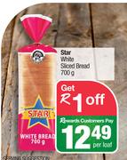 Star White Sliced Bread-700g Per Loaf