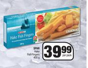 Spar Hake Fish Fingers-400g Per Pack