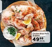 Chicken Braai Pack 16 Piece-Per Kg