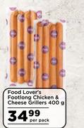 Food Lover's Footlong Chicken & Cheese Grillers-400g Per Pack