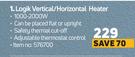 Logik Vertical/Horizontal Heater