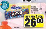 Nestle Chocolate Slab (Selected)-2x80g
