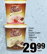 0 Clover Bliss Double Cream Yoghurt-1Kg Each