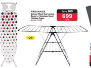 Primaries Deluxe Mesh Top Ironing Board Or Stainless Steel Clothes Dryer 81469, 211835-Each