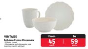 Vintage Embossed Loose Dinnerware 