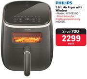 Philips 5.6L Air Fryer With Window HD9257/80 462625-Each