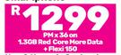2 x Apple iPhone 14 128GB Smartphone-On 1.3GB Red Core More Data + Flexi 150