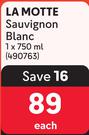 La Motte Sauvignon Blanc-750ml Each