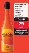 Robertson Winery Mimosa Sparkling Spritzer-6 x 750ml