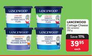 Lancewood Cottage Cheese (All Variants)-250g Each