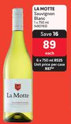 La Motte Sauvignon Blanc-750ml Each