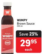 Wimpy Brown Sauce-250ml Each
