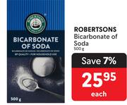 Robertsons  Bicarbonate Of Soda-500g Each