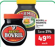 Bovril Or Marmite Spread-250g Each