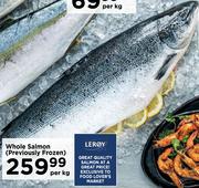 Whole Salmon (Previously Frozen)-Per Kg