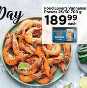 Food Lover's Vannamel Prawns 26/30-700g Each