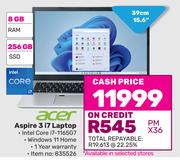 Acer 15.6"(39cm) Aspire 3 i7 Laptop