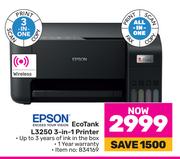 Epson Eco Tank L3250 3-In-1 Printer