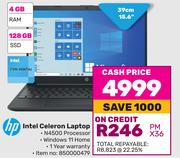 HP 15.6"(39cm) Intel Celeron Laptop