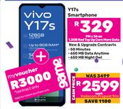 Vivo Y17s Smartphone-On 1.3GB Red Top Up Core More Data