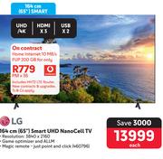 LG 65" (164cm) Smart UHD Nano Cell TV-Home Internet 10 MB/s FUP 200GB