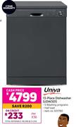 Univa 13 Place Dishwasher (UDW301)