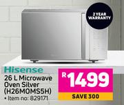 Hisense 26L Microwave Oven Silver (H26MOMS5H)