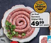 Jan Braai Boerewors Original-500g Per Pack