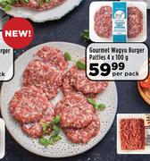 Gourmet Wagyu Burger Patties-4 x 100g Per Pack