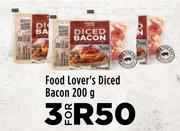 Food Lover's Diced Bacon-For 3 x 200g