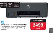 HP Smart Tank 581 All In One Printer