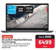 Lenovo 39cm (15.6") Ideapad S100 Intel Core i3 Laptop