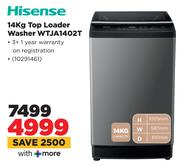 Hisense 14Kg Top Loader Washer WTJA1402T