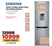 Samsung 303L Fridge Water Disp MET RB30J3611SA