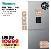 Hisense 463L Fridge/Freezer Inox H610BSWD