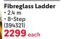 Mundo Fibreglass Ladder 8 Step 2.4m